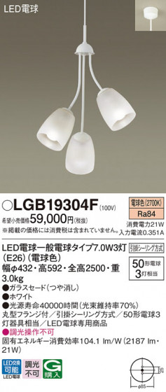 Panasonic ǥꥢ LGB19304F ᥤ̿