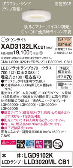 Panasonic 饤 XAD3132LKCB1 ᥤ̿