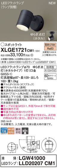Panasonic ƥꥢȥɥ XLGE1721CM1 ᥤ̿