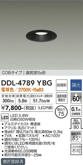 ʼ̿ | DAIKO ŵ 饤() DDL-4789YBG