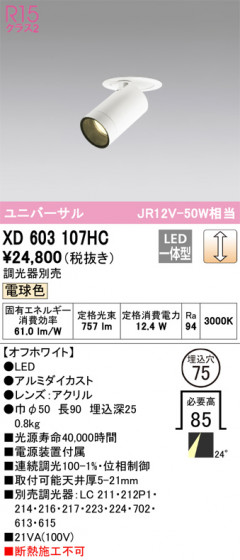 ODELIC ǥå 饤 XD603107HC ᥤ̿