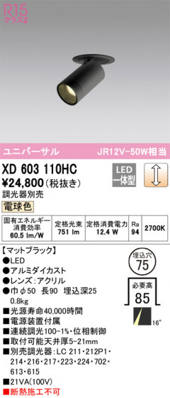 ODELIC ǥå 饤 XD603110HC ᥤ̿
