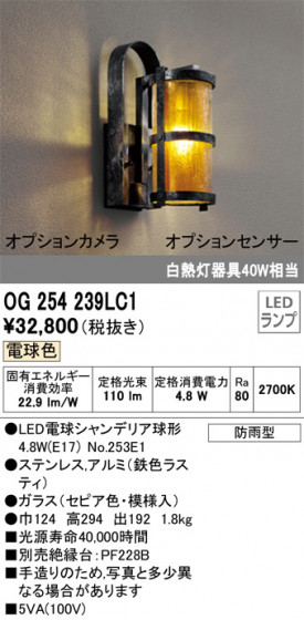 ODELIC ǥå ƥꥢ饤 OG254239LC1 ᥤ̿