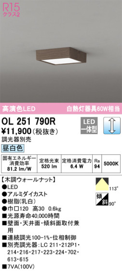 ODELIC ǥå 󥰥饤 OL251790R ᥤ̿