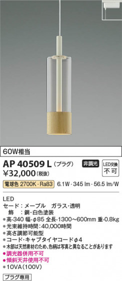 β | Koizumi ߾ ڥ AP40509L