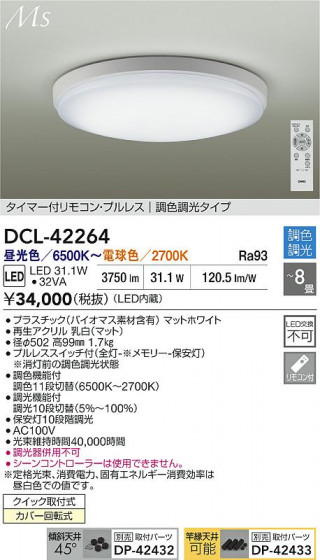 ʼ̿ | DAIKO ŵ LEDĴ DCL-42264
