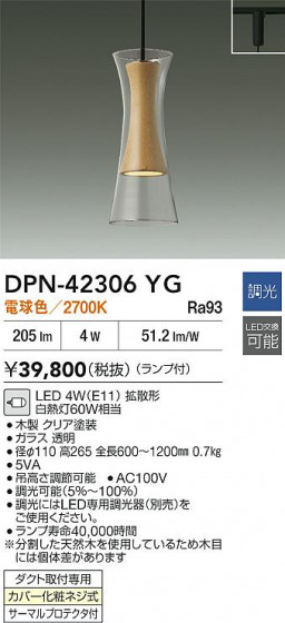 ʼ̿ | DAIKO ŵ LEDڥ DPN-42306YG