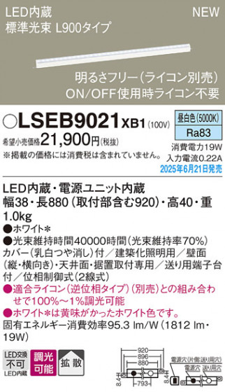 Panasonic ۲ LSEB9021XB1 ᥤ̿
