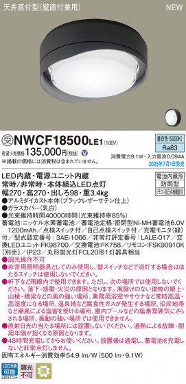 Panasonic 󥰥饤 NWCF18500LE1 ᥤ̿