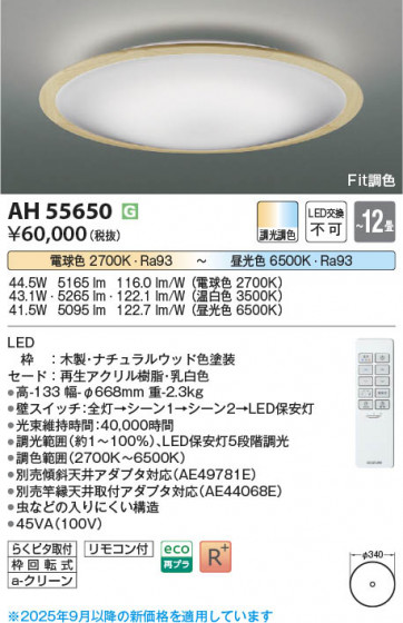 β Koizumi ߾ LED AH55650
