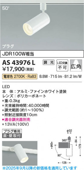 β Koizumi ߾ LEDݥåȥ饤 AS43976L
