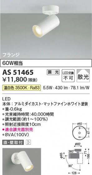 β Koizumi ߾ LEDݥåȥ饤 AS51465