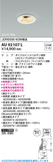 β Koizumi ߾ LEDɱɼ˥С饤 AU92107L