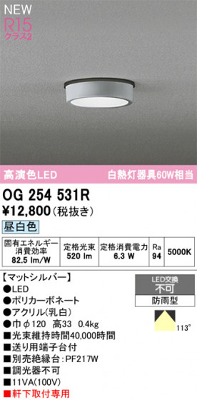 ODELIC ǥå ƥꥢ饤 OG254531R ᥤ̿