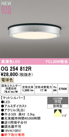 ODELIC ǥå ƥꥢ饤 OG254812R ᥤ̿