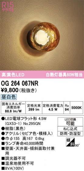 ODELIC ǥå ƥꥢ饤 OG264067NR ᥤ̿