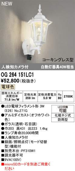 ODELIC ǥå ƥꥢ饤 OG264151LC1 ᥤ̿
