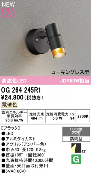 ODELIC ǥå ƥꥢ饤 OG264245R1 ᥤ̿