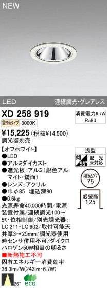 ODELIC ǥå LED饤 XD258919 ᥤ̿