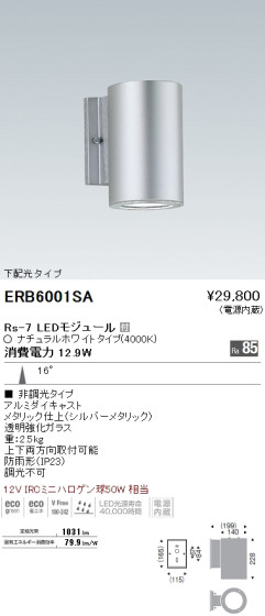 ƣ ENDO LED ȥɥ ERB6001SA ᥤ̿