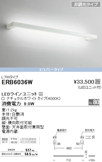 ƣ ENDO LED ֥饱å ERB6036W ᥤ̿