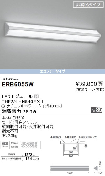 ƣ ENDO LED ֥饱å ERB6055W ᥤ̿