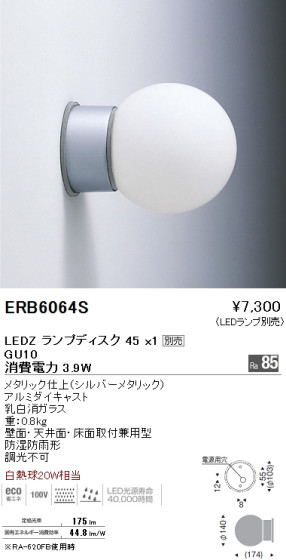ƣ ENDO LED ȥɥ ERB6064S ᥤ̿