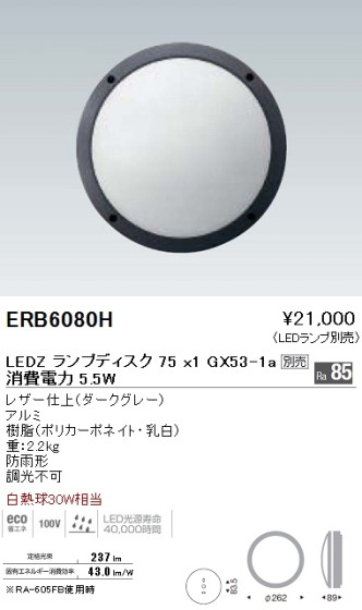 ƣ ENDO LED ȥɥ ERB6080H ᥤ̿
