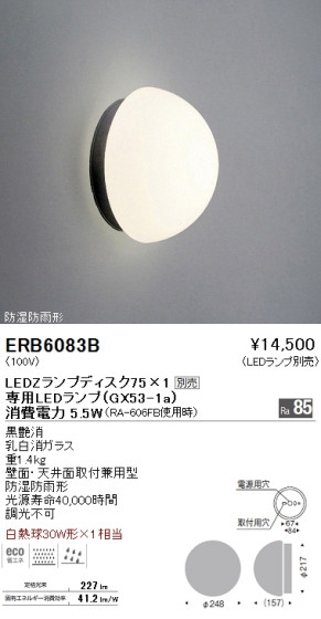 ƣ ENDO LED ȥɥ ERB6083B ᥤ̿