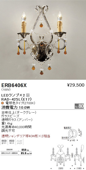 ƣ ENDO LED ֥饱å ERB6406X ᥤ̿