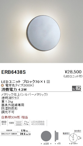 ƣ ENDO LED ȥɥ ERB6438S ᥤ̿