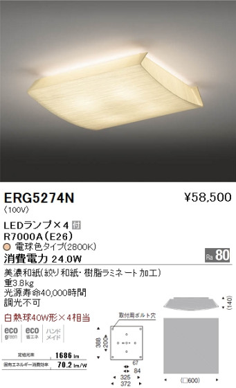 ƣ ENDO LED   ERG5274N ᥤ̿