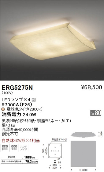 ƣ ENDO LED   ERG5275N ᥤ̿