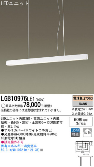 Panasonic LED ڥ LGB10976LE1 ᥤ̿