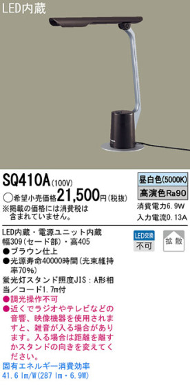 Panasonic LED  SQ410A ᥤ̿