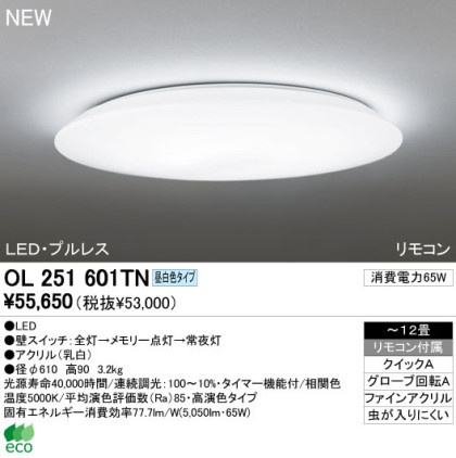 ODELIC ǥå LED 󥰥饤 OL251601TN