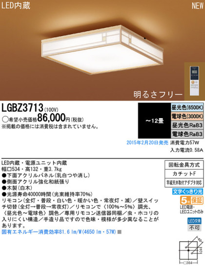 Panasonic LED 󥰥饤 LGBZ3713 ᥤ̿
