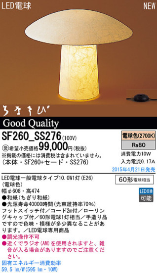 Panasonic LED  SF260_SS276 ᥤ̿
