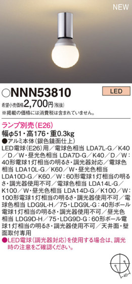 Panasonic LED 󥰥饤 NNN53810 ᥤ̿