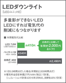 Panasonic LED 饤 LGW72303LE1 ̿4