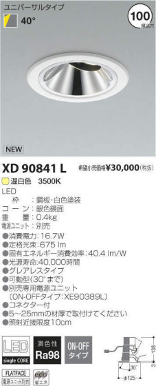 ߾ KOIZUMI LED 饤 XD90841L ᥤ̿