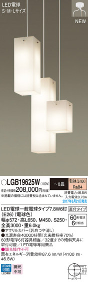 Panasonic LED ǥꥢ LGB19625W ᥤ̿