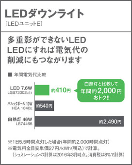 Panasonic LED 饤 LGB73505LE1 ̿4