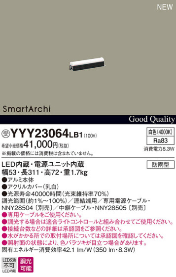 Panasonic LED ƥꥢȥɥ YYY23064LB1 ᥤ̿