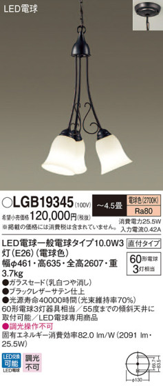 Panasonic LED ǥꥢ LGB19345 ᥤ̿