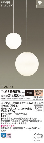 Panasonic LED ǥꥢ LGB19561W ᥤ̿