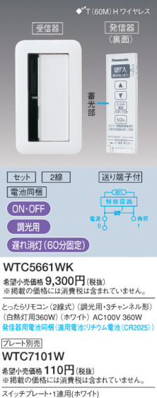 Panasonic Ȥä⥳2Ĵѡ WTC5661WK ᥤ̿