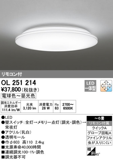ODELIC ǥå LED 󥰥饤 OL251214 ᥤ̿