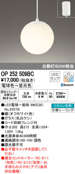 ODELIC ǥå LED ڥȥ饤 OP252509BC ᥤ̿