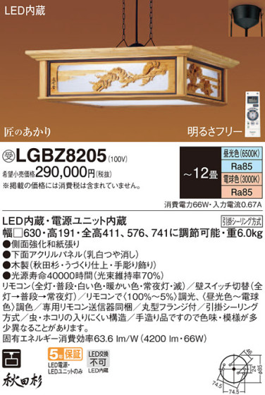 Panasonic ڥȥ饤 LGBZ8205 ᥤ̿